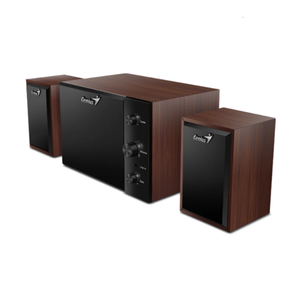 Parlantes Genius SW-2.1 350 10W (madera) (9442)