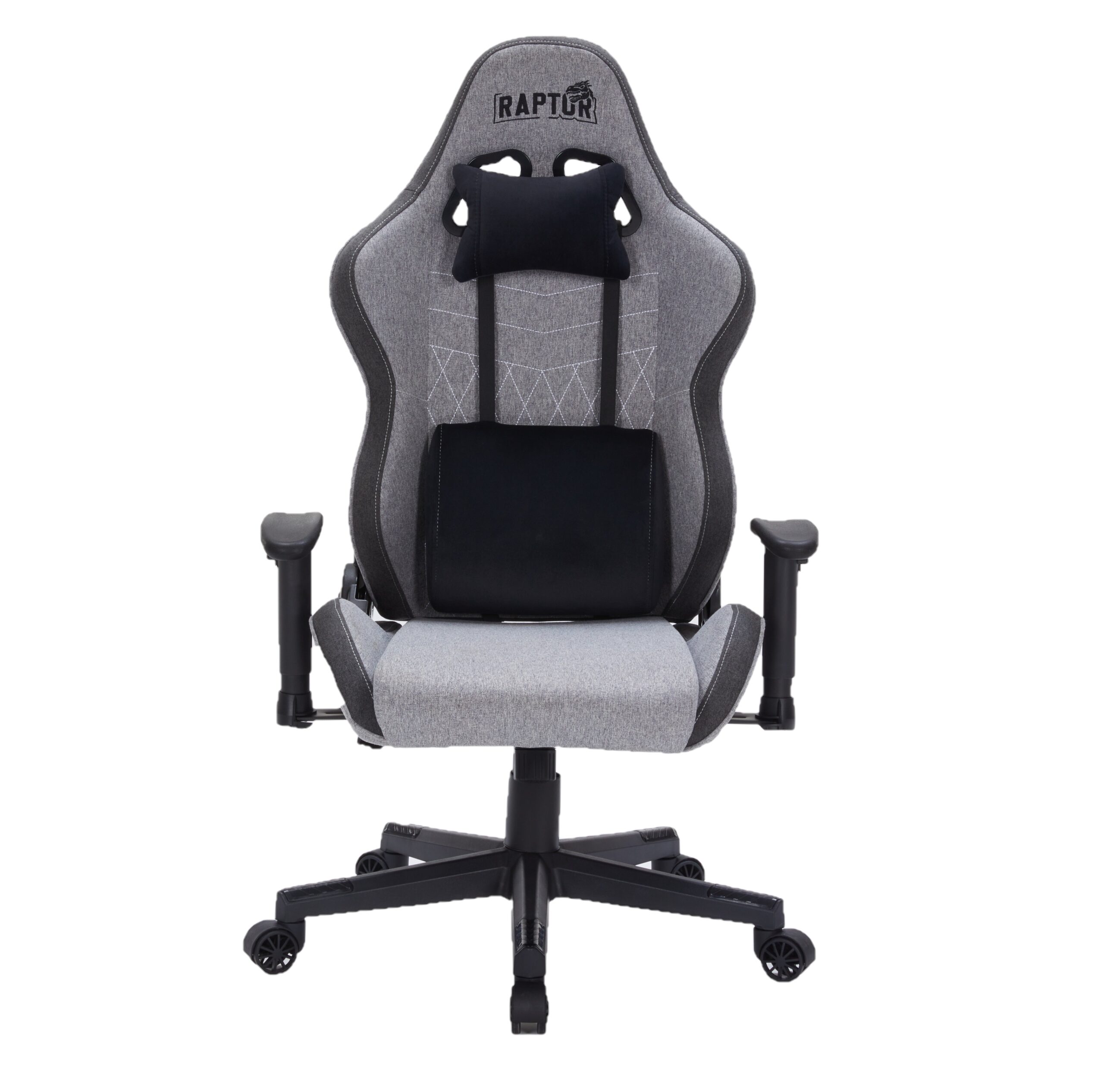 SILLA GAMER RAPTOR THRONE R1 TELA GRIS (7251)