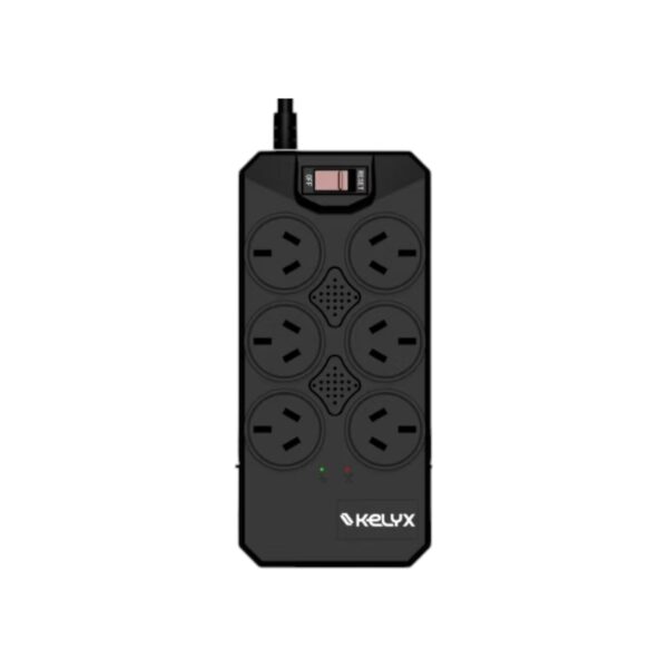 Estabilizador Kelyx 6 tomas Max. 600W 150-270V Surge Protection 1mt (7473)