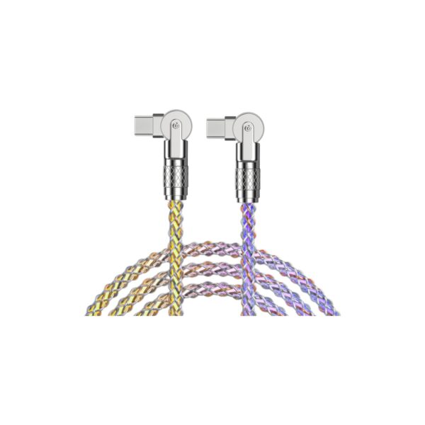 Cable Kelyx Type C a Type C con RGB 100W (7923)