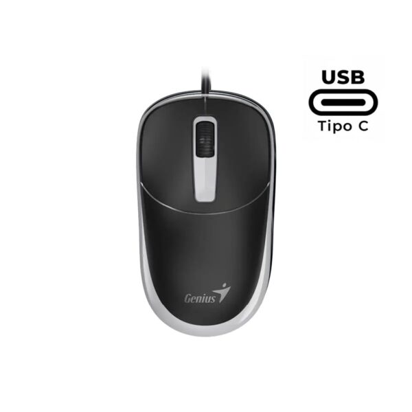Mouse Genius DX-123,USB-C,BLK+GREY (2398)