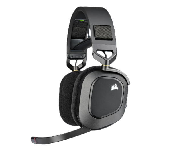 Auricular Corsair HS80 RGB Wireless Spatial Audio Carbon (5940)