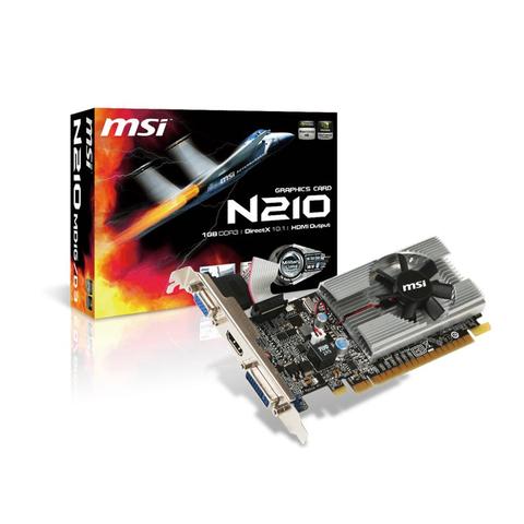 Placa de Video MSI GEFORCE N210-MD1G/D3 1 GB DDR3 DVi VGA HDMI