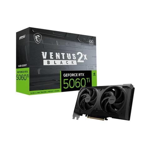 Placa De Video Msi Geforce Rtx 5060 TI 16G Ventus 2X Oc Black Plus