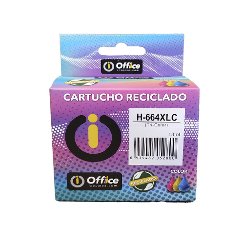 CARTUCHO ALTERNATIVO HP 664XL COLOR 18ML F6V28AL