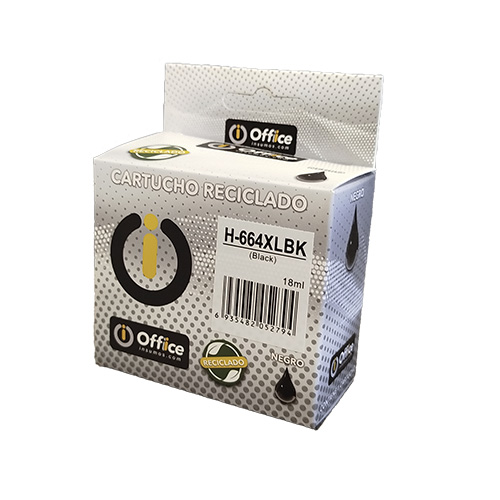 CARTUCHO ALTERNATIVO HP 664XL NEGRO 18ML F6V29AL