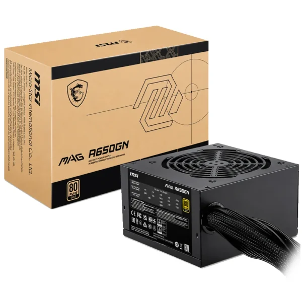 FUENTE 650W MSI 80 PLUS GOLD MAG A650GN II