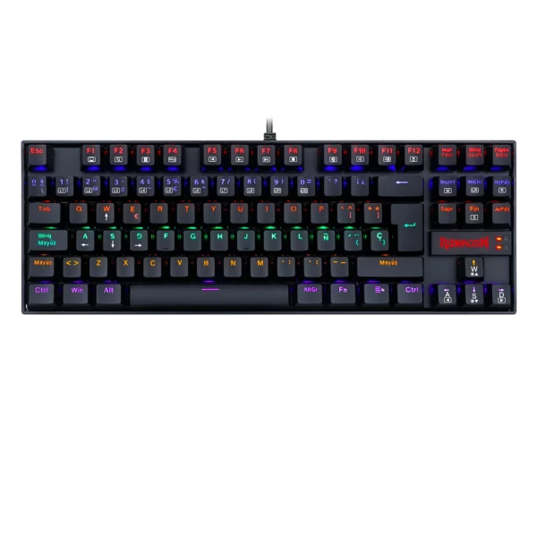 Teclado Redragon Kumara 2 K552 Rainbow Negro