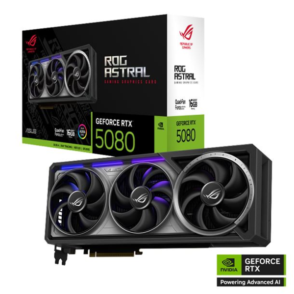VGA 16GB RTX 5080 ASUS ROG ASTRAL OC GDDR7