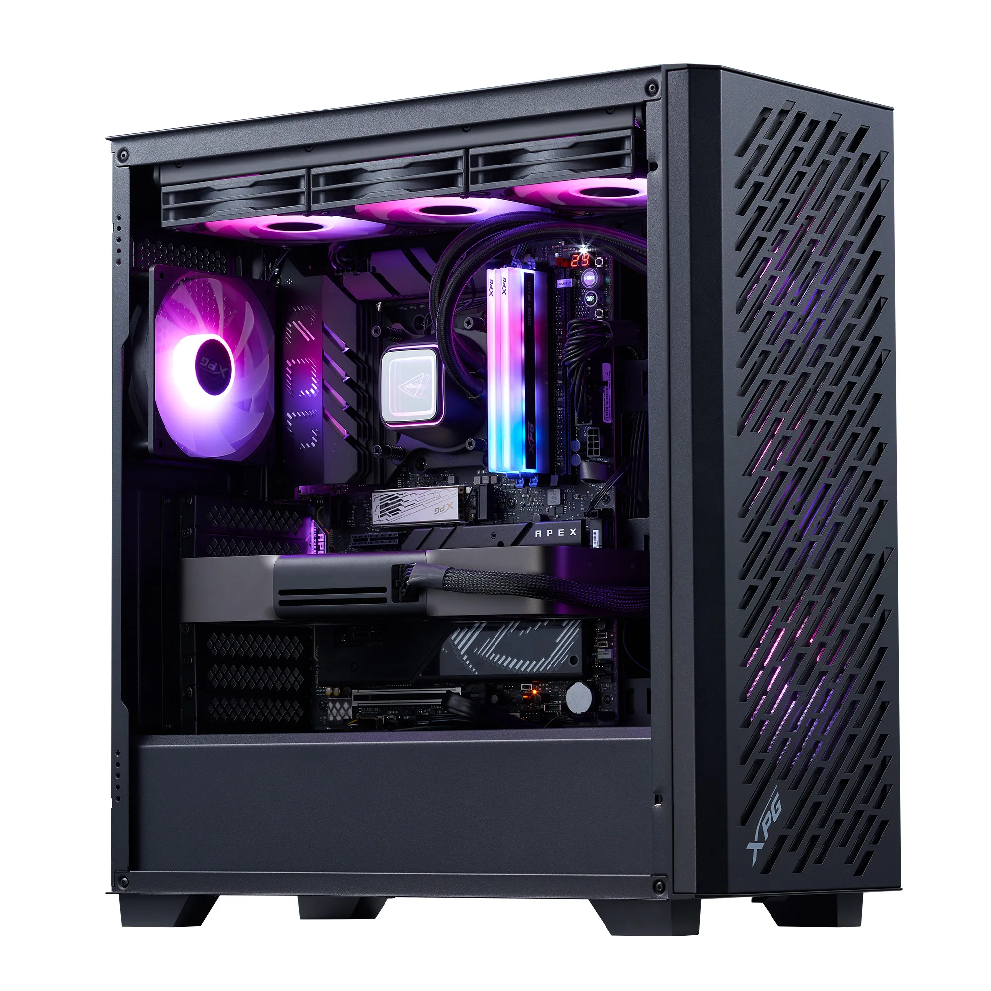 GAB XPG VALOR AIR PRO NEGRO FANS ARGB X4