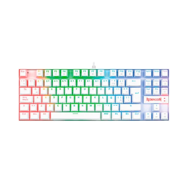 Teclado Redragon Kumara K552 RGB Blanco
