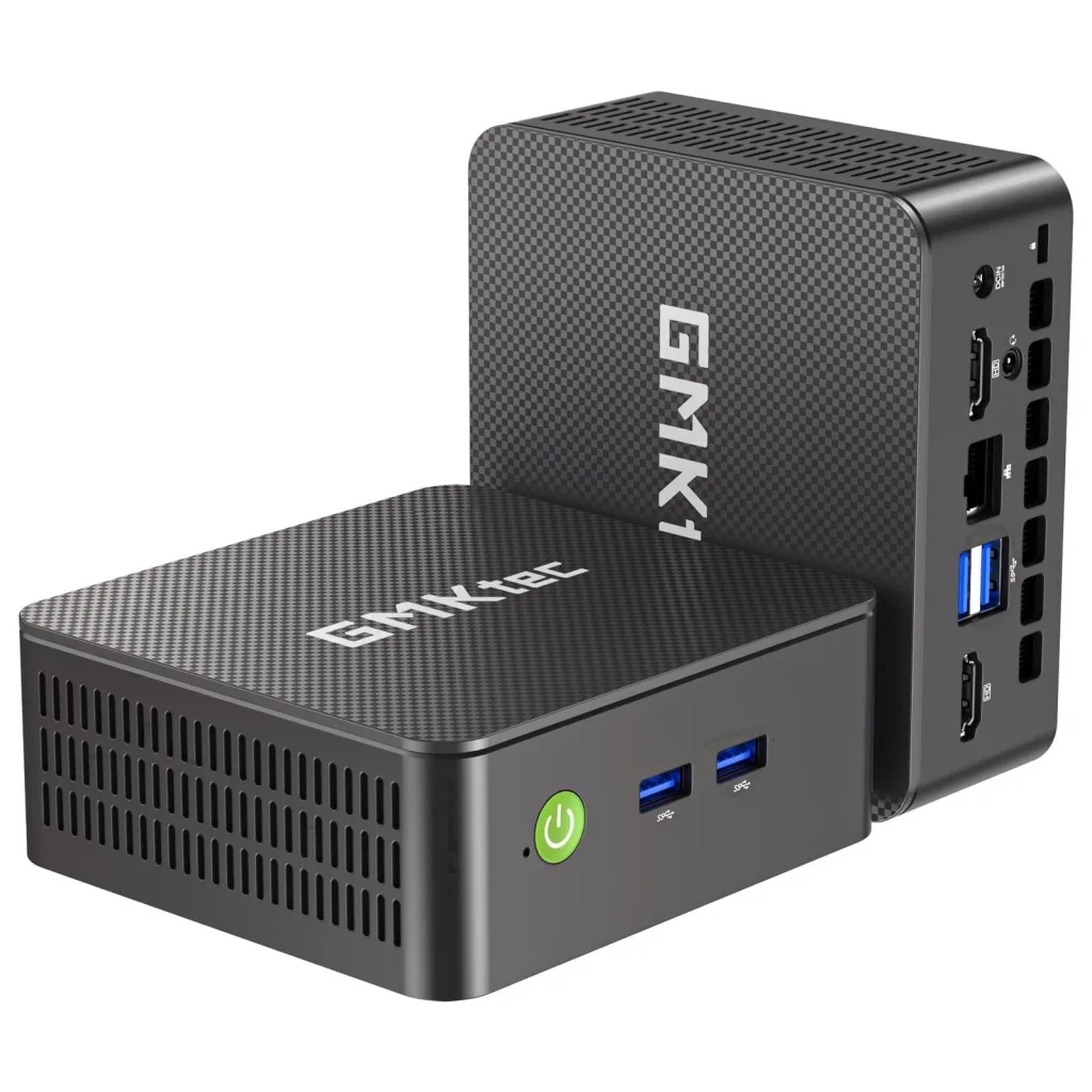 Mini PC  GMKtec M8 AMD Ryzen 5 PRO 6650H (6C/12T 4.50Ghz) Dual NIC LAN 2.5GbE, 16GB LPDDR5 RAM + 512GB Disco Duro PCIe SSD, Oculink, USB4, HDMI, USB-C