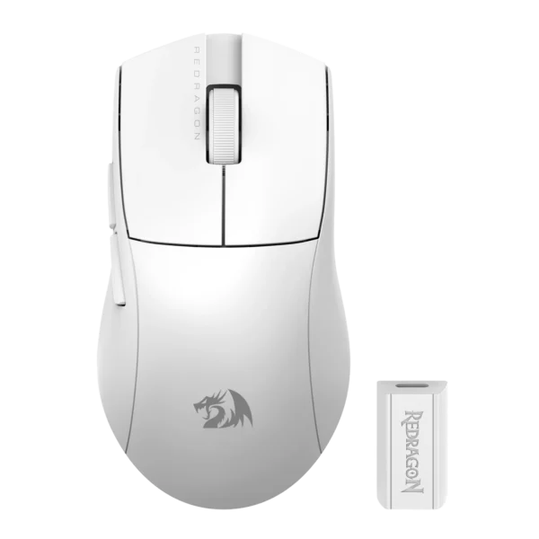 Mouse Inalámbrico Redragon King M916 Pro 4K Blanco
