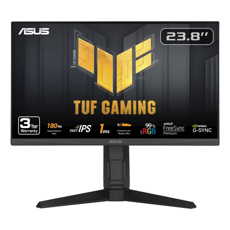 MONITOR 24 ASUS VG249QL3A GAMING FHD IPS 180Hz 1ms Pie profesional Altura Ajustable