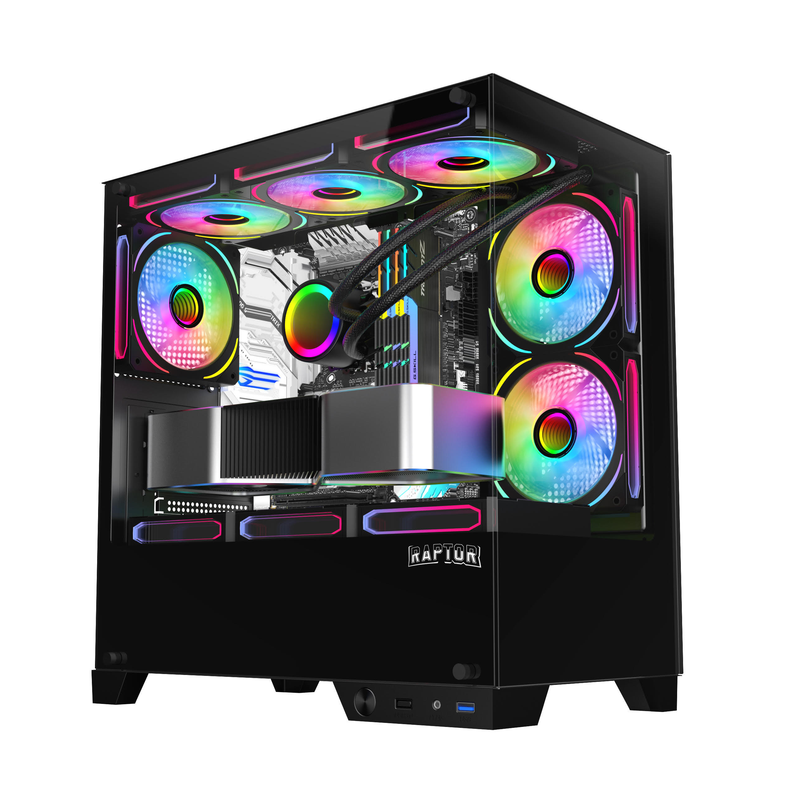 PC GAMER RYZEN 5 5500 RTX 3070 8GB DDR4 16GB ASUS A520 SSD 480 750W 80+ GAB RGB