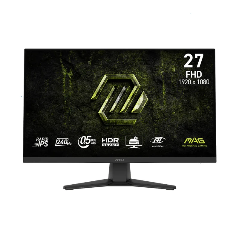MONITOR GAMER MSI 27" FHD RAPID IPS 240HZ 0.5MS FLAT 2XHDMI + 1XDP (II) (7168)