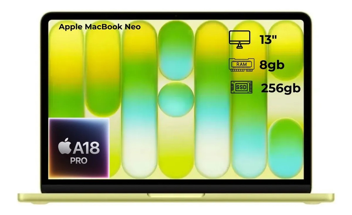 APPLE MACBOOK NEO A18 PRO 13" 8GB 512GB CITRUS