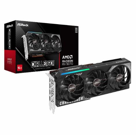 PLACA DE VIDEO ASROCK RADEON RX 9070 XT CHALLENGER 16GB (VG-9070XT CL16G)