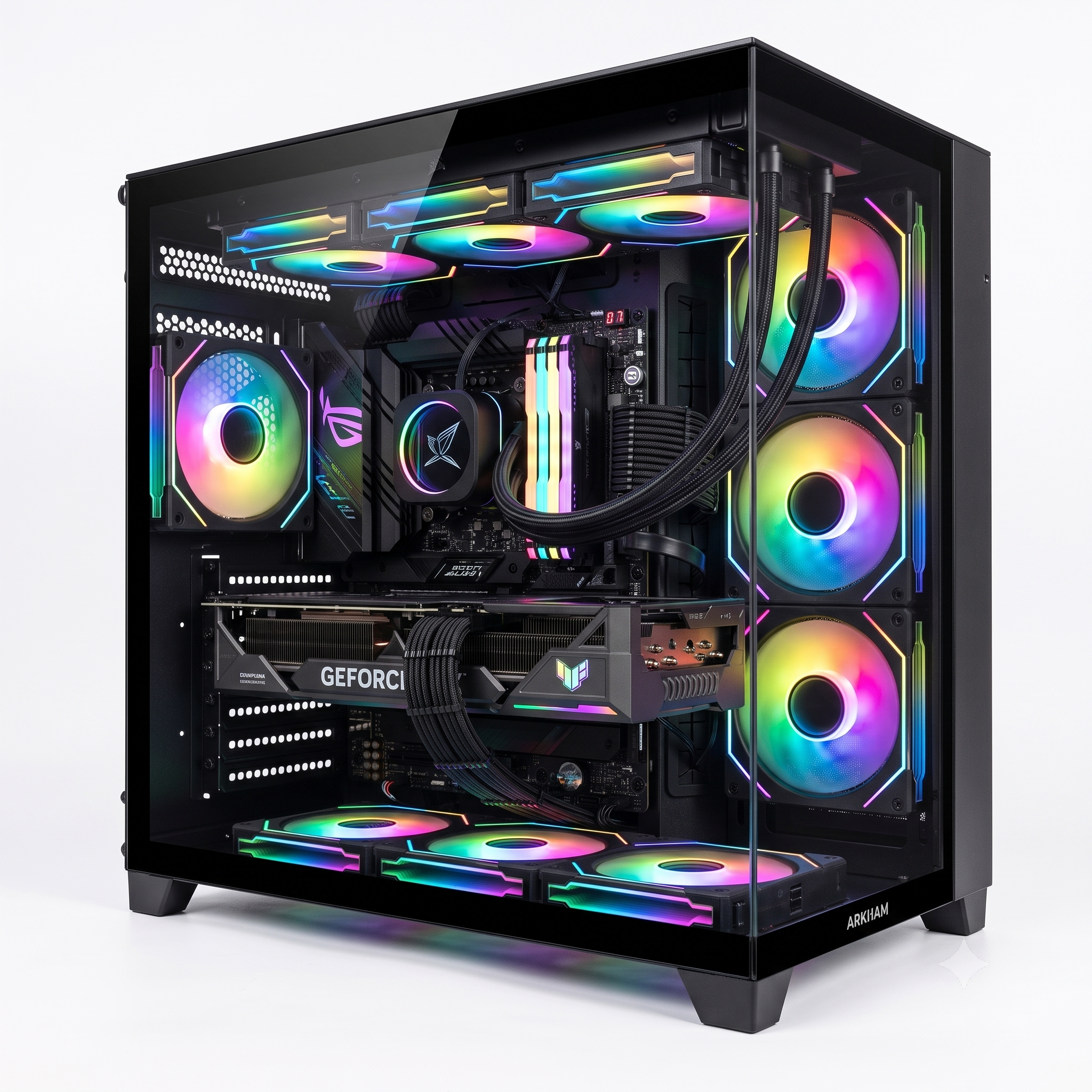 PC ARMADA GAMER AMD 5700X RTX 3070 8GB GB 16GB DDR4 B550 512GB NVME GAB RGB 750W 80+