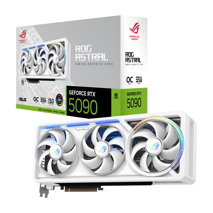 VGA 32GB RTX 5090 ASUS ROG ASTRAL OC WHITE