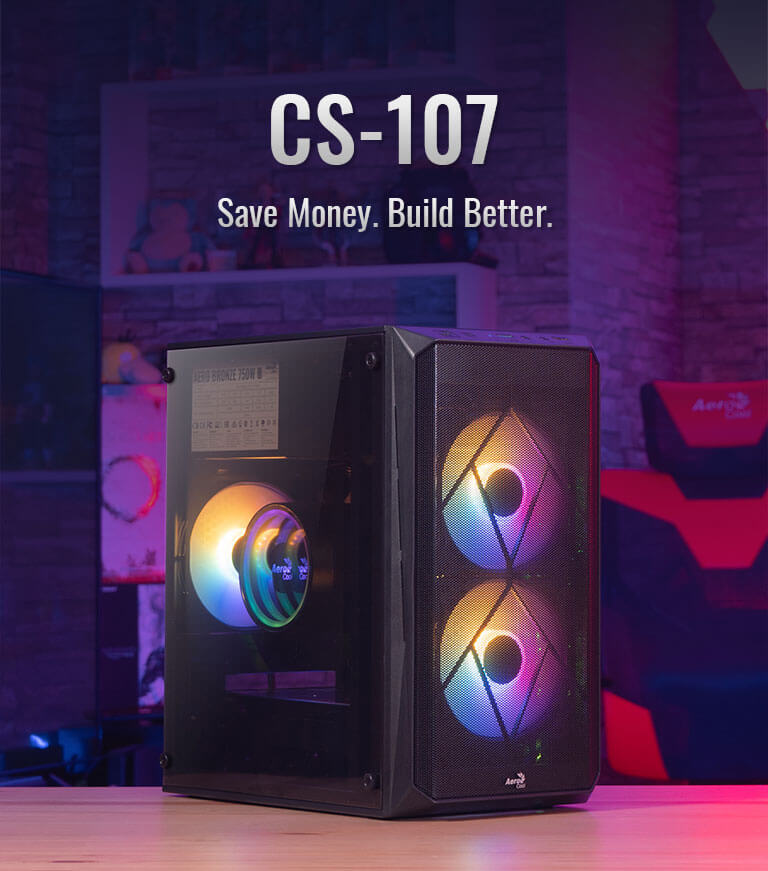 PC GAMER INTEL I3 12100F 2060 6GB 16GB 480SSD H610 GAB RGB AEROCOOL