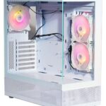GABINETE SOLARMAX CM-W930 FULL TOWER 3 FAN ARGB WHITE - Imagen 2