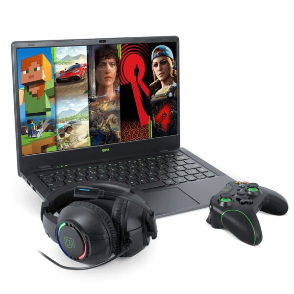 Notebook Geobook 14.1" HD N4500 4G 128Gb W11H c/Office 365 Black + Headset + Control Xbox Ed.(5216) - Imagen 2