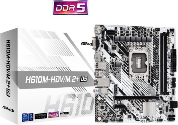 MOTHER ASROCK (LGA1700) H610M-HDV/M.2+ D5