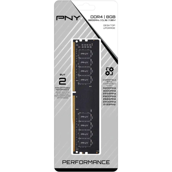 DDR4 8 GB 3200MHZ PNY RETAIL 1.35V