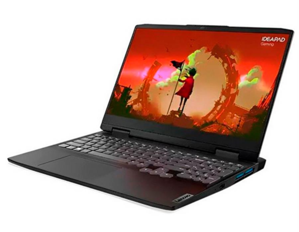 NOTEBOOK Lenovo 3 15ARH7 GAMING Ryzen™ 5 7535HS 512GB SSD 8GB 15.6" (1920x1080) 120Hz WIN11 NVIDIA® RTX 3050 6144MB ONYX GREY Backlit Keyboard - Imagen 3