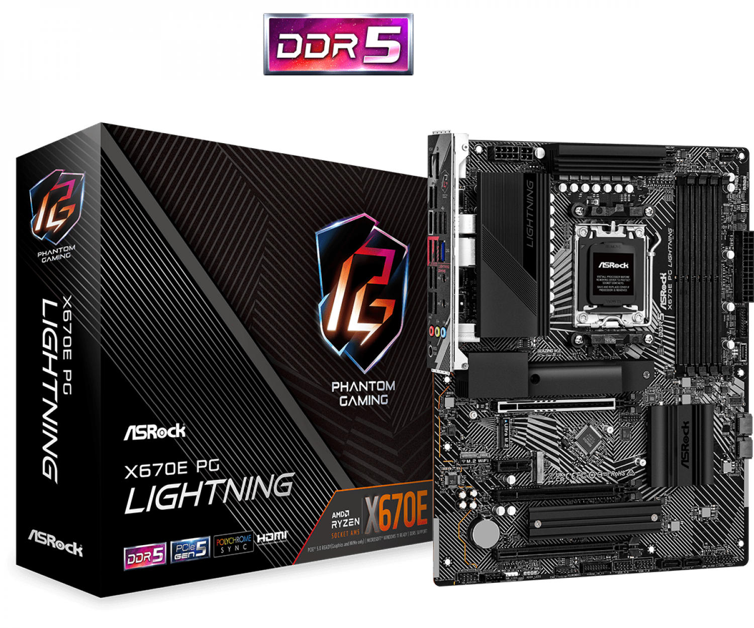 MOTHER ASROCK (AM5) X670E PG LIGHTNING